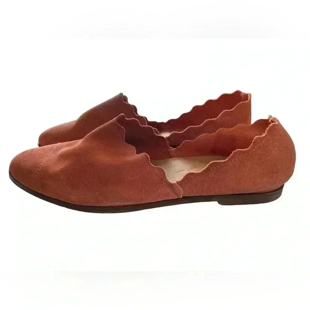 Anthropologie Klub Nico Georgette Ink Suede Flat